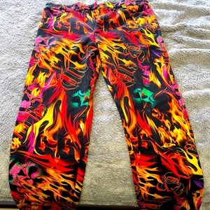 COLLUSION Fire print pants